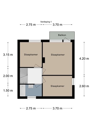 Floorplan - Kolmondstraat 33, 6291 HL Vaals